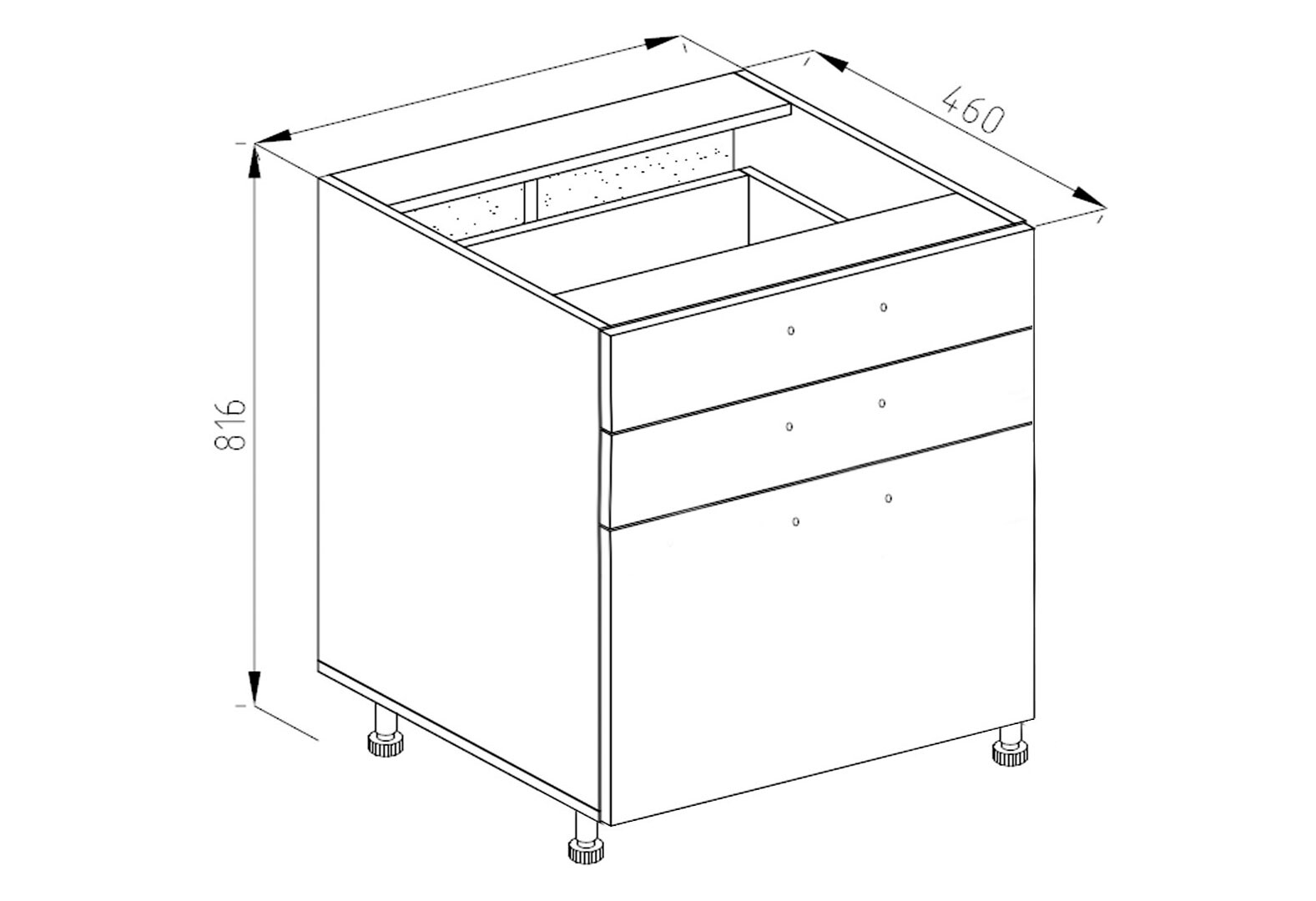 Фото 1 - Н 60 3Ш (2+1) LUX Марта Лак Svit Mebliv