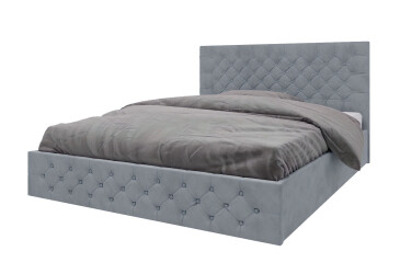 Фото Кровать-подиум Arbor Drev Калифорния (сосна) 160 см, тк. Лагуна 42