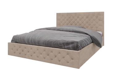 Фото Кровать-подиум Arbor Drev Калифорния (сосна) 180 см, тк. Лагуна 07