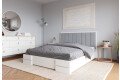 Фото 3 - Ліжко-подіум Arbor Drev Мілано 180 см тк. Лагуна 43, біле