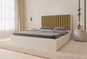 Image 2 - Кровать-подиум Arbor Drev Глория 180 см тк. Лагуна, 10 белая