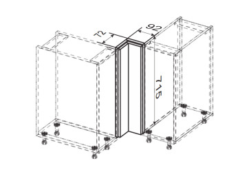 Фото Низ угол Н 90°/820 обманка