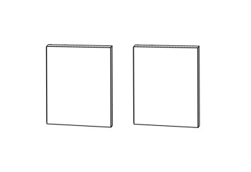 Фото Фасад Кут В 90° 2дв 650х650 360мм Глорі MiroMark