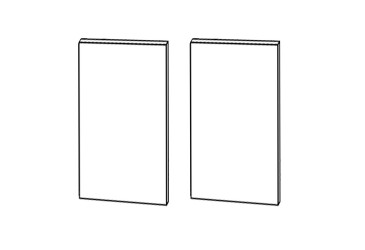 Фото Фасад Кут В 90° 2дв 650х650 900мм Глорі MiroMark