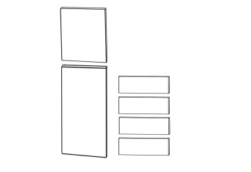 Фото Фасад Пенал 60ПЗ Для Запасів 2140мм Глорі MiroMark