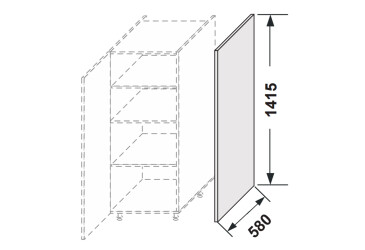 Фото Боковая панель пенал 1420мм