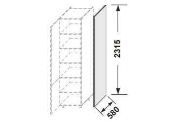 Фото Боковая панель пенал 2320мм