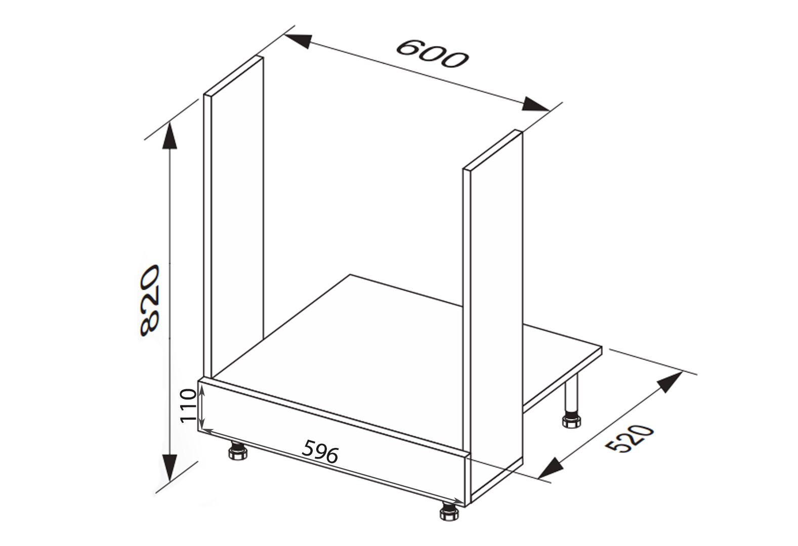 Фото 2 - Низ 60НД/820 Лео / Leo МироМарк