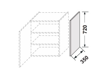 Фото Боковая панель верхняя 720мм