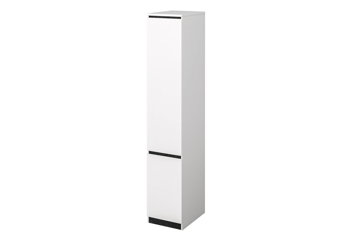 Фото Шкаф-пенал Svit Mebliv Мия закрытый 50 см, белый/бетон темный