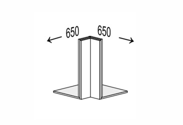 Фото Верх Угол 90°/360 антресоль обманка Миллениум / Millenium МироМарк