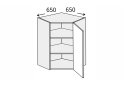 Image 1 - Верх Кут В 45°/720 (650х650) 1дв правий Міленіум / Millenium MiroMark