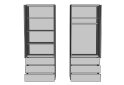 Изображение 3 - Шкаф Svit Mebliv Мия 2-дверный с 3 ящиками 80 см, белый/бетон темный