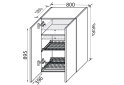 Изображение 2 - Верх 80ВС/900 2дв сушка Pro Blum+GTV Миллениум / Millenium Premium МироМарк