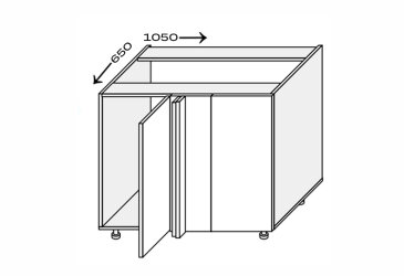 Image Низ кут Н 90°/820 1дв Pro Blum лівий Міленіум / Millenium Premium MiroMark
