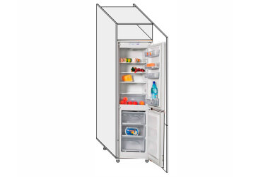 Image Пенал 60ПХ/2140 холодильник Pro Blum правий Міленіум / Millenium Premium MiroMark