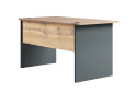 Фото 2 - Стіл письмовий для менеджера MiroMark Джуріан 139x80 см , антрацит / дуб вотан