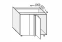 Image 1 - Низ кут Н 90°/820 1дв Pro Blum правий Міленіум / Millenium Premium MiroMark