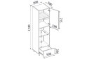 Image 2 - Пенал 60ПДМ1ШХ/2140 духовка + мікрохвильовка телескоп Pro Blum+Hettich правий Міленіум / Millenium Premium MiroMark