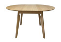 Фото 2 - Стол обеденный Марс круглый 100+40 natural, раскладной
