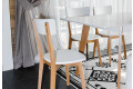 Фото 9 - Комплект стол Милан раскладной + 4 стула Тор натуральный / белый Pavlik