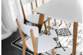 Фото 8 - Комплект стол Милан раскладной + 4 стула Тор натуральный / белый Pavlik