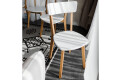 Фото 7 - Комплект стол Милан раскладной + 4 стула Тор натуральный / белый Pavlik