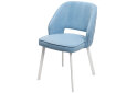 Изображение 1 - Стул кухонный Bjorn Андре 53x60x84 см мягкий, голубой Uttario Velvet 2960, опора белая