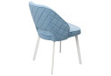 Изображение 5 - Стул кухонный Bjorn Андре 53x60x84 см мягкий, голубой Uttario Velvet 2960, опора белая