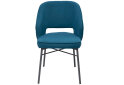 Изображение 2 - Стул кухонный Bjorn Андре 53x60x84 см мягкий, синий Uttario Velvet 2968, опора черная