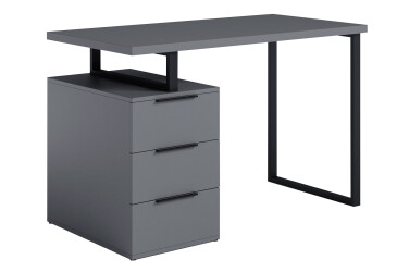 Фото Стол письменный Moreli МХ0003 120x60 см с ящиками, антрацит
