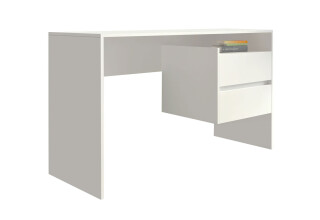 Фото Отзывы о товаре: Стол письменный Moreli ST0006 125x52 см с ящиками, белый