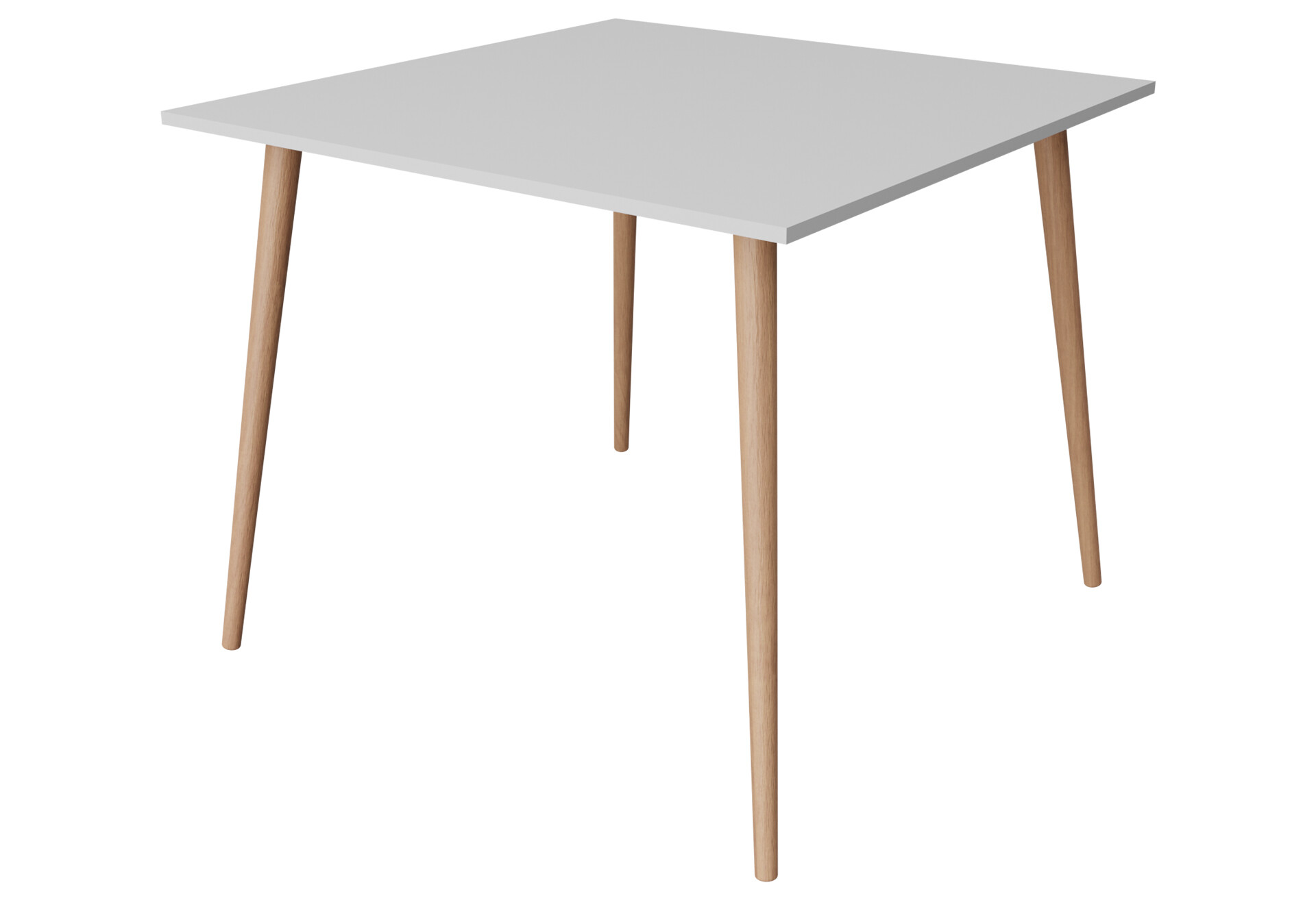 Фото 1 - Стіл обідній Неман Лойс 68x68 см, білий / вільха (лак)