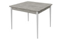 Фото 1 - Стол обеденный Неман Моно 88x88 см, бетон / белый