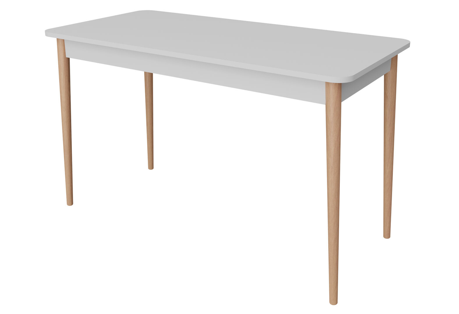 Фото 1 - Стол обеденный Неман Моно 118x58 см, белый / ольха (лак)