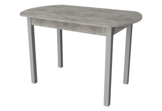 Фото Стол обеденный Неман Модерн 116x68 см раскладной, бетон / серый