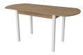 Фото 3 - Стол обеденный Неман Модерн 116x68 см раскладной, дуб песочный / белый
