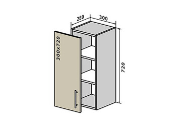 Фото В2 Тумба 1Д 30 Моно Вип-Мастер