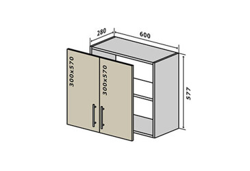 Фото В53 Тумба 2Д 60 Моно Вип-Мастер