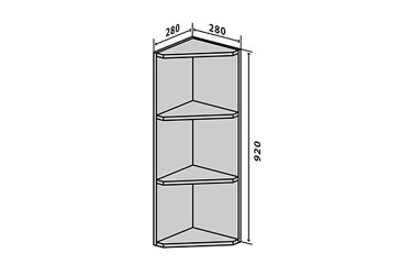 Фото В55 Полки угловые 92 Моно Вип-Мастер