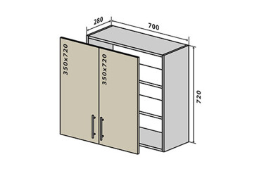 Фото В86 Тумба 2Д 70 Моно Вип-Мастер
