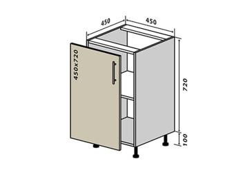 Фото Н4 Тумба 1Д 45
