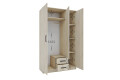 Фото 4 - Шкаф Garant NV Simple / Симпл 3-дверная с 2 ящиками и зеркалом 120 см, дуб сонома