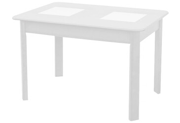 Фото Стол обеденный Модуль Люкс Бостон 115x74см раскладной, белый