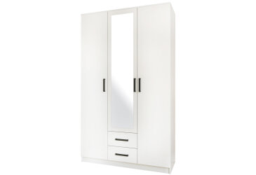 Image Шафа Garant Simple / Сімпл 3-дверна з 2 шухлядами та дзеркалом 120 см, німфея альба