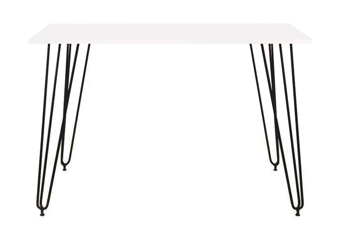 Фото Стол обеденный Новый Стиль Aller Black (18) 120x80 см, белый