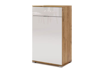 Image Комод MiroMark Асти 1-дверный с 1 ящиком 60 см Дуб крафт/Белый