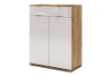 Image 1 - Комод MiroMark Асти 2-дверный с 1 ящиком 80 см Дуб крафт/Белый