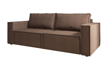 Фото Диван Вика Микадо 242x115 см, темно-коричневый (Steam 46)