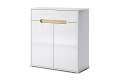 Фото 2 - Комод MiroMark Стелла 2-дверный с 1 ящиком 90 см, глянец белый